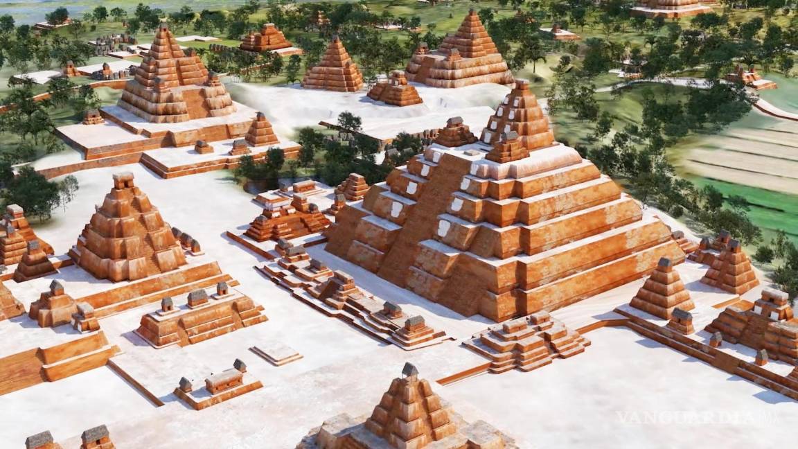 $!Imagen en 3D realizada con un radar LiDAR del terreno de El Mirador, un asentamiento arqueológico de la civilización maya, en Guatemala.