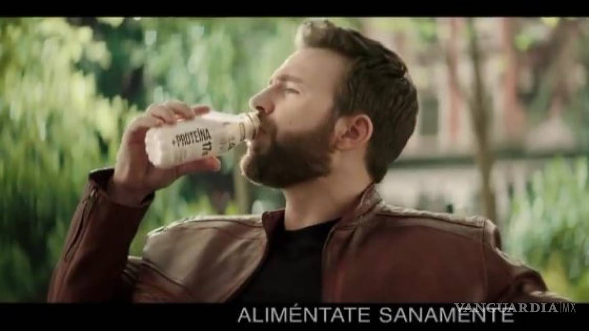 &quot;¡Woao! Lala 100&quot;, Chris Evans en un comercial de leche Lala; algo que seguramente no esperabas