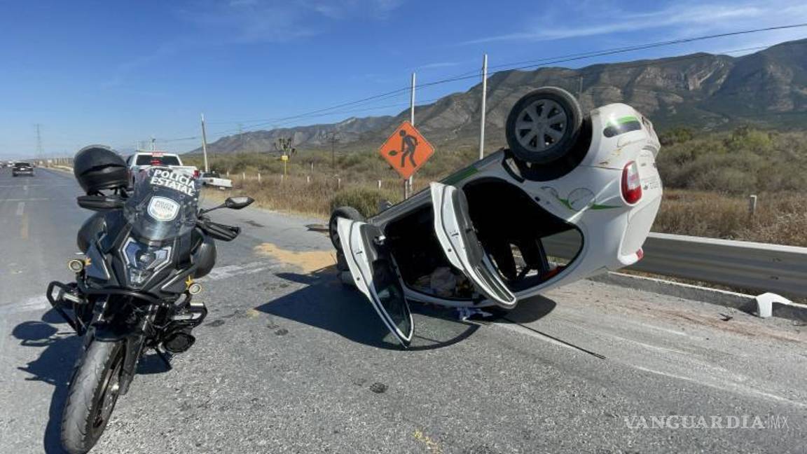 $!Un muerto y dos lesionados deja fatal encontronazo en la carretera Saltillo-Zacatecas