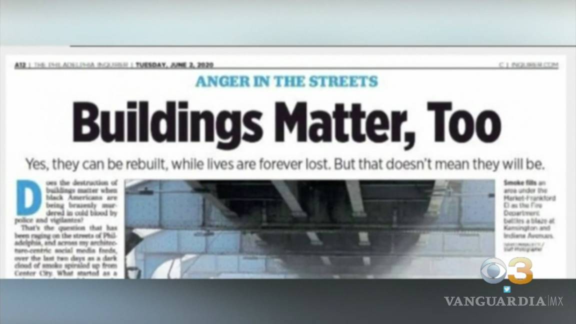 &quot;Los edificios importan, también&quot;, jefe de un diario de EU cae por polémico titular