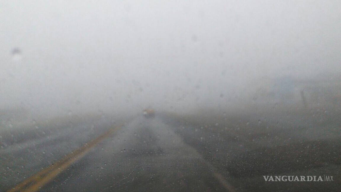 Pese a mal clima, carreteras a Saltillo continúan operando