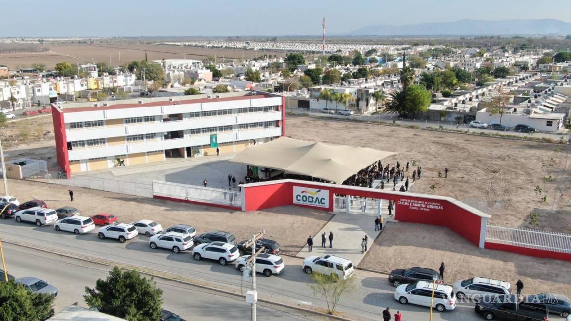 Inaugura gobernador en Torreón Colegio de Bachilleres “Lic. Carlos Martín Bringas”