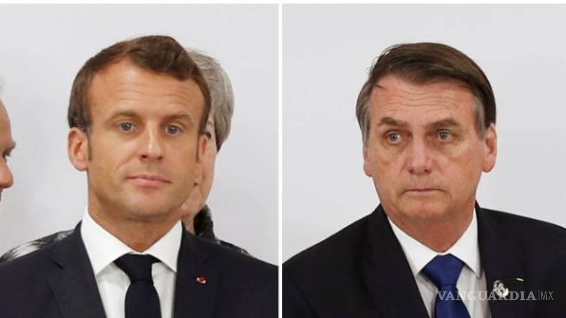 Furioso Emmanuel Macron critica a Bolsonaro por insultar a la esposa del mandatario francés