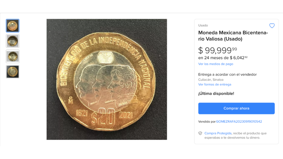 $!La moneda en cuestión pertenece a una serie conmemorativa emitida en 2010 para celebrar los 200 años del inicio de la Independencia de México.