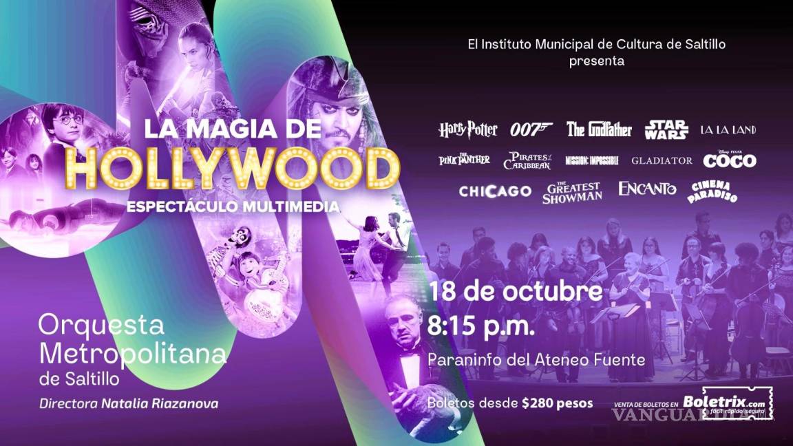 Harry Potter, Encanto y Coco sonarán en el show inmersivo de la Orquesta Metropolitana de Saltillo