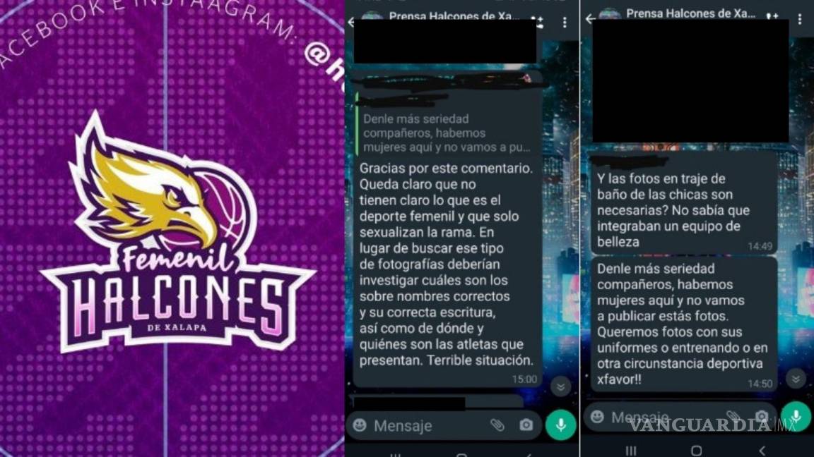 Exponen sexualización a jugadoras de baloncesto Halcones de Xalapa, destituyen a jefe de prensa