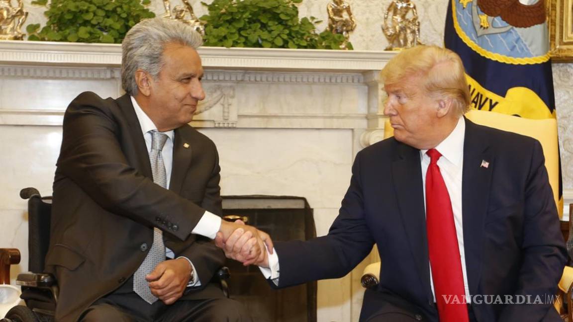 Trump promueve un acuerdo comercial con Ecuador al recibir a Lenín Moreno
