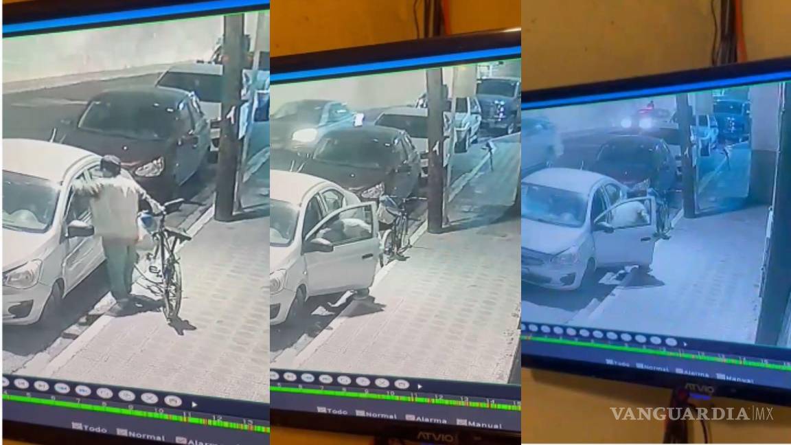 Captan robo a vehículo en calle Ramos Arizpe del Centro de Saltillo (video)