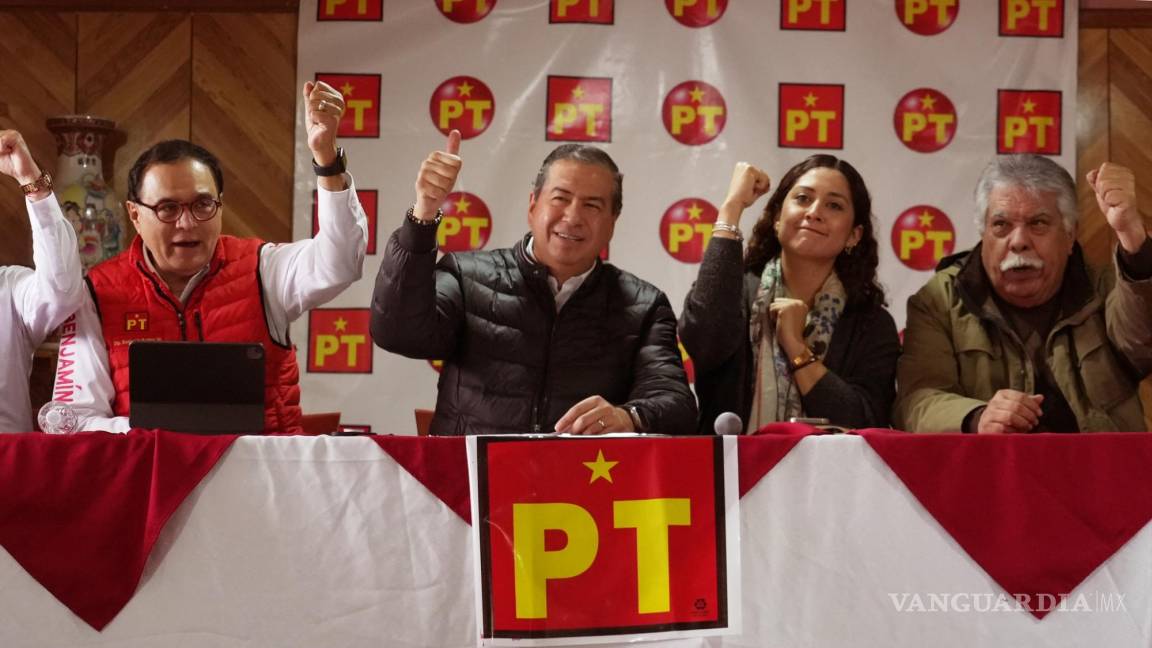 $!El PT, enarbolando la Cuarta Transformación, lleva a Ricardo Mejía Berdeja como su candidato.