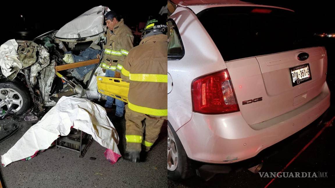 Pareja queda prensada en accidente y Bomberos de Arteaga los rescata; mujer había fallecido