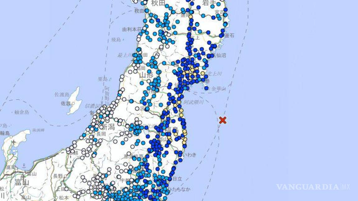 Sismo de magnitud 6 sacude la costa de Fukushima, lugar donde ocurrió desastre nuclear en 2011