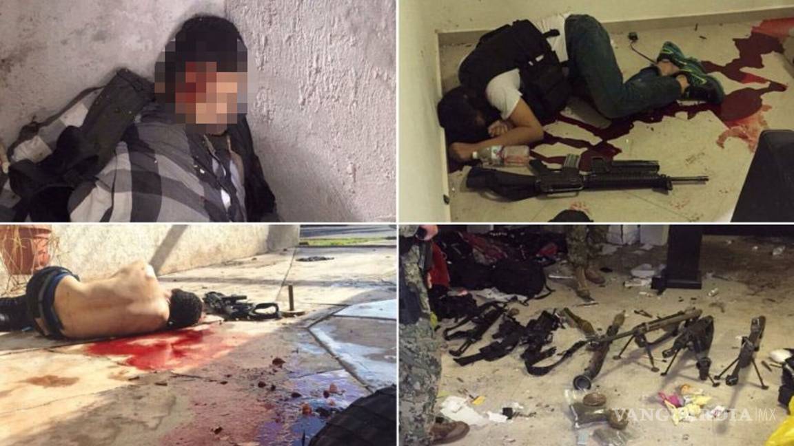 $!Así quedaron los sicarios que murieron para que "El Chapo" tratara de escapar