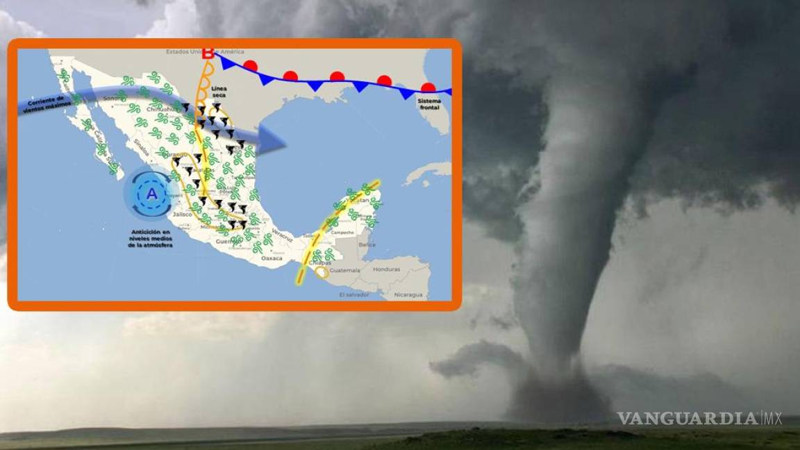 ¡Cuidado con los Tornados en México!... estos estados registrarán fuertes vientos de hasta 80 km por hora ¿cómo me preparo ante este fenómeno?