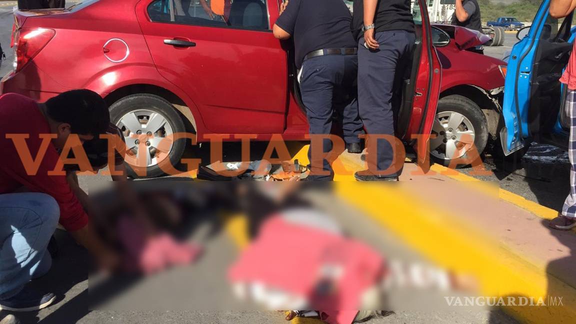 $!Trágico accidente en Saltillo deja dos personas sin vida y dos niños graves