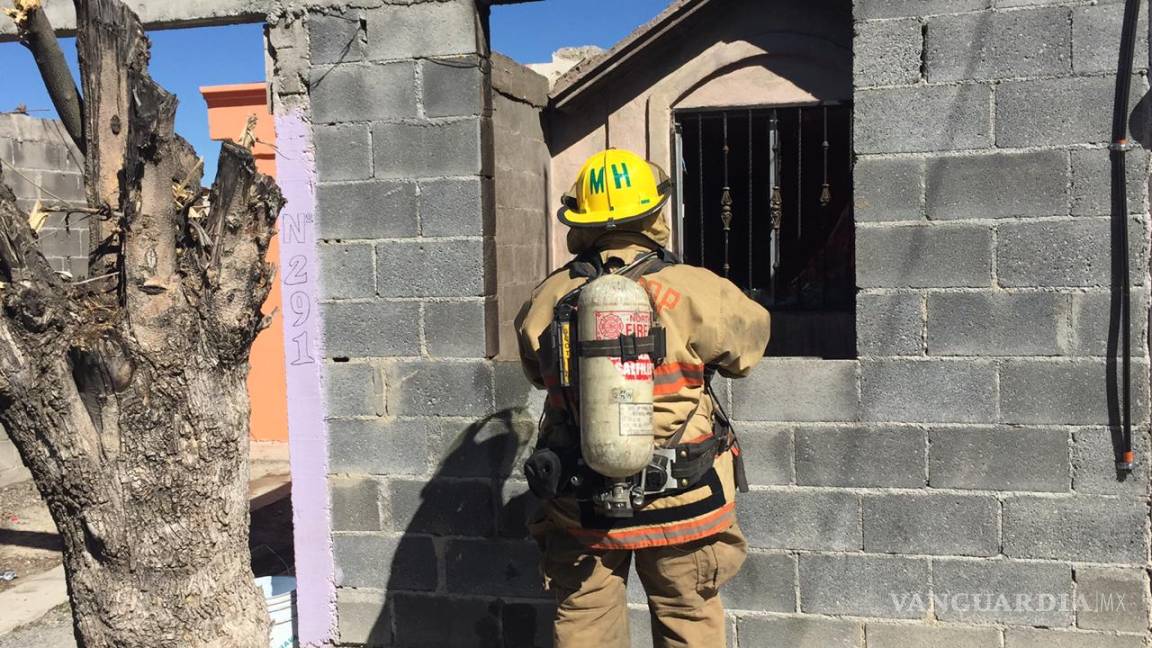 Bomberos atienden reporte de incendio en Lomas de San Javier de Saltillo