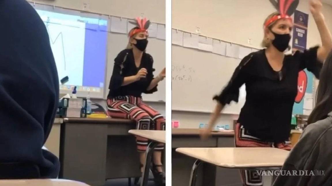 Maestra dio clase disfrazada de nativa americana, la suspenden