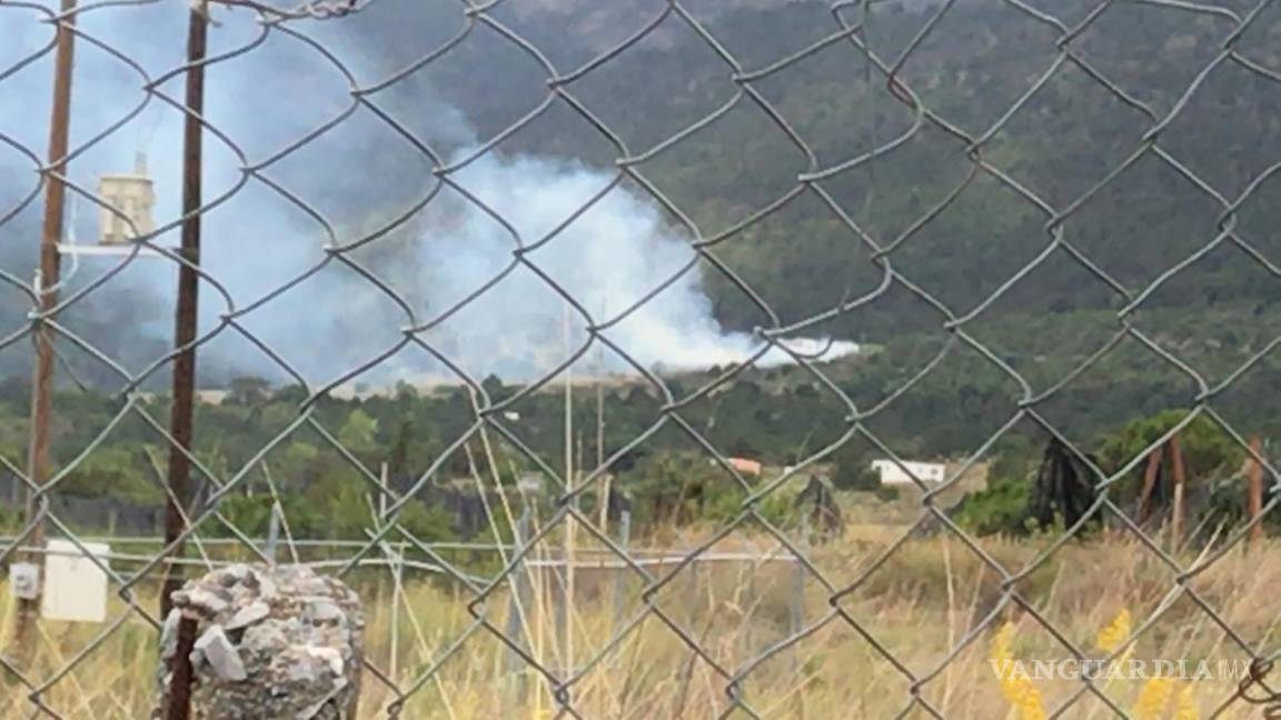 Se registra incendio en ejido El Tunal, en Arteaga