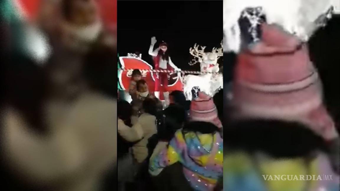 ¿Y el espíritu Navideño? Se presenta riña en desfile de Saltillo y opaca celebración (VIDEO)