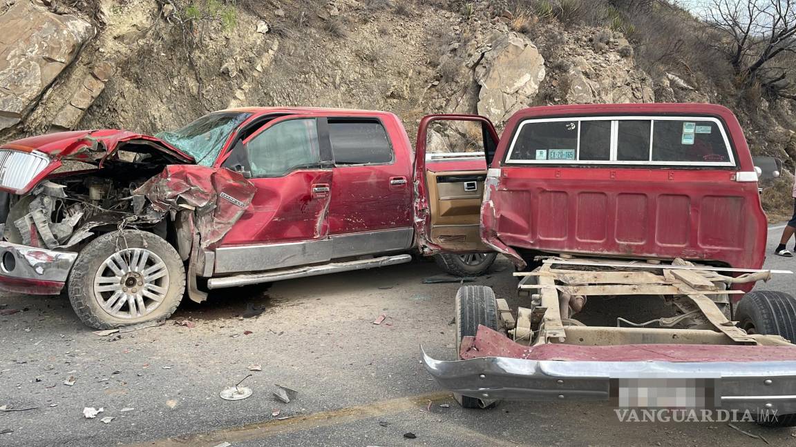 Choque frontal en la Saltillo-Monclova deja 5 heridos