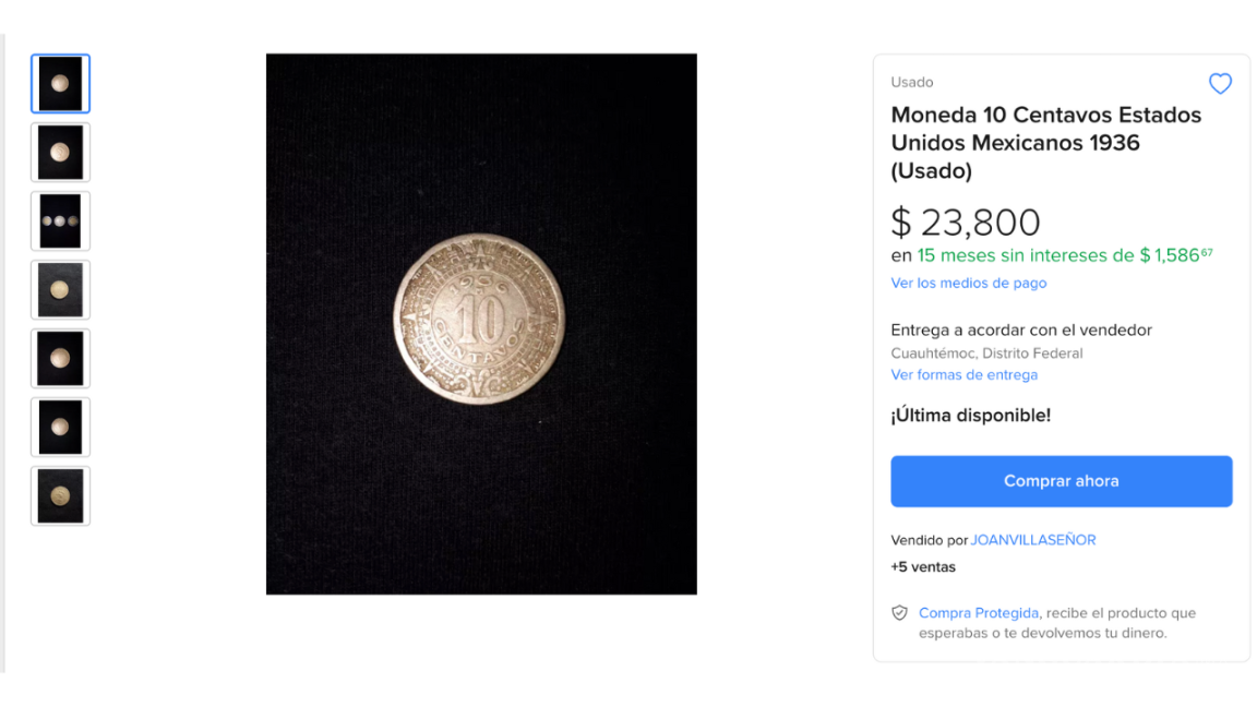 ¡Descubre la valiosa moneda de 10 centavos de 1936 que podría valer una fortuna!