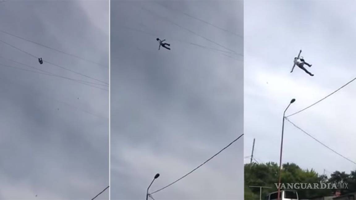 Video de hombre que cae del cielo es falso