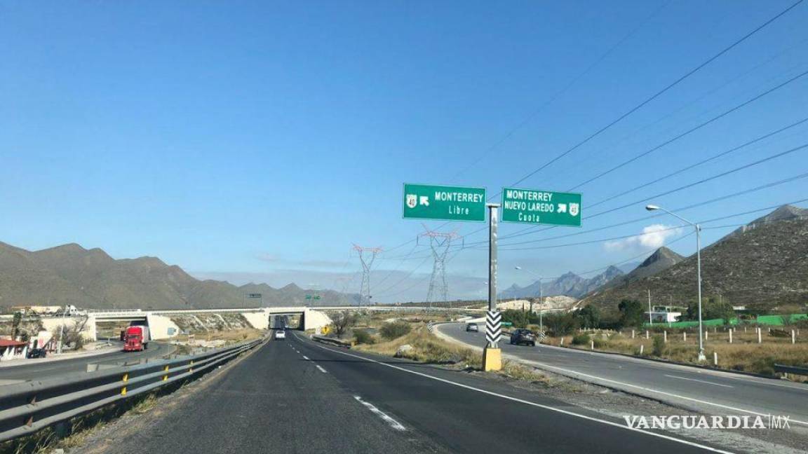 Aumenta este 8 de enero tarifa de la autopista Saltillo-Monterrey; ahora costará 137 pesos
