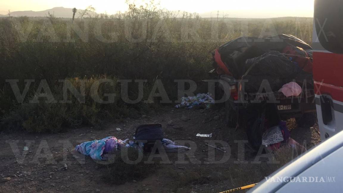 $!Mueren mujer y bebé de 20 días de nacido tras accidente en carretera Saltillo- Monclova