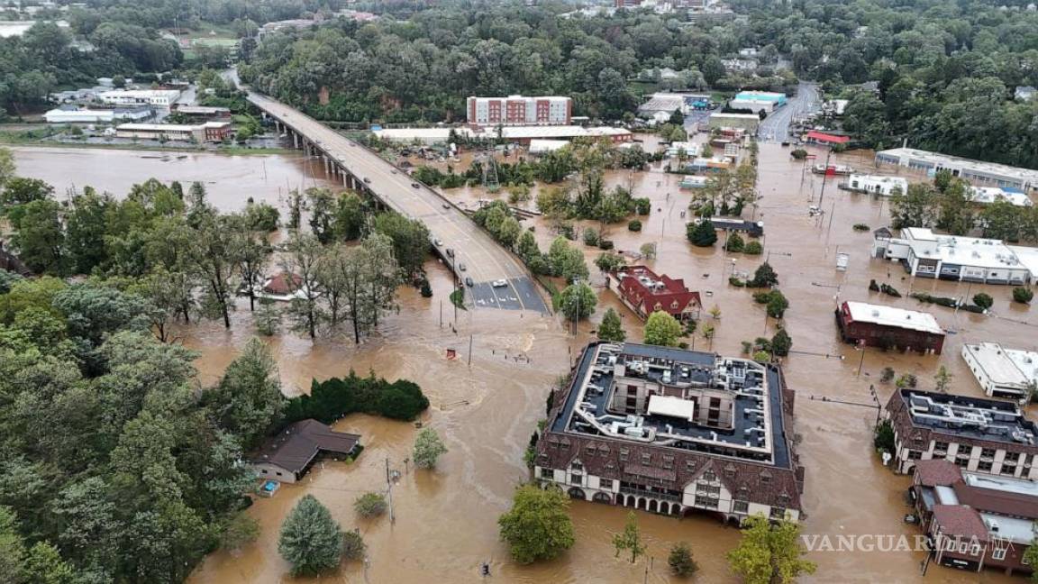 Devastación por Helene en EU sale a la luz; cifra de muertos llega a 121