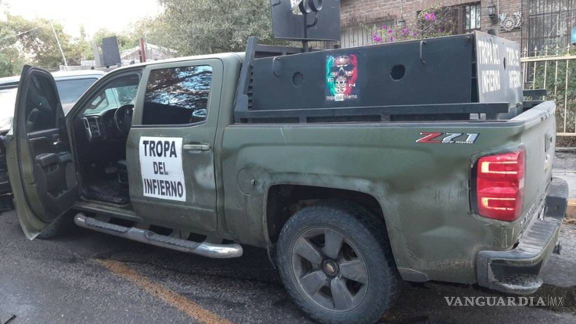 $!'El Brackets'... otro niño sicario de la 'Tropa del Infierno' del Cártel de Noreste se exhibe en camionta blindada (video)