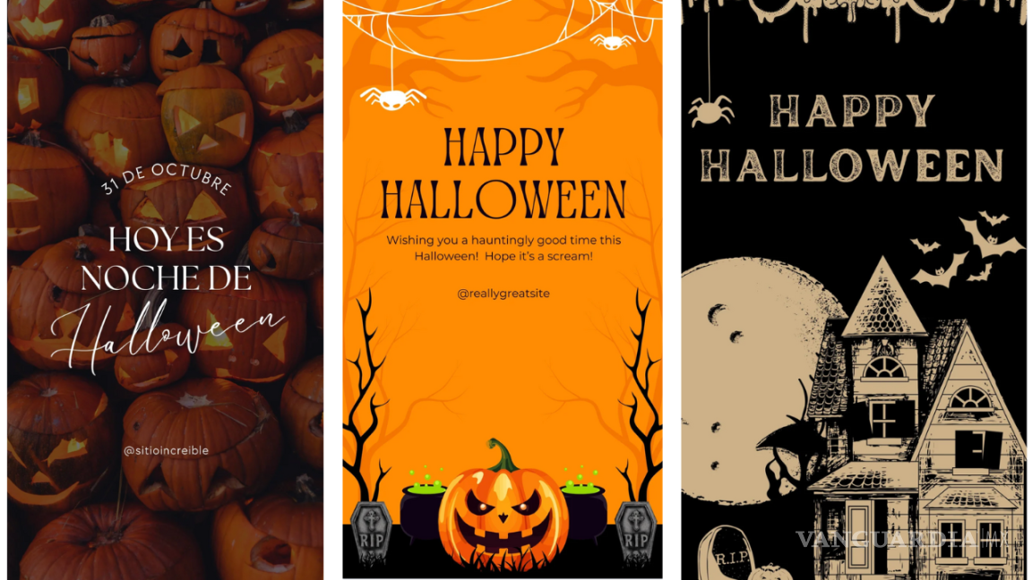 Plantillas para crear originales felicitaciones de halloween con Canva