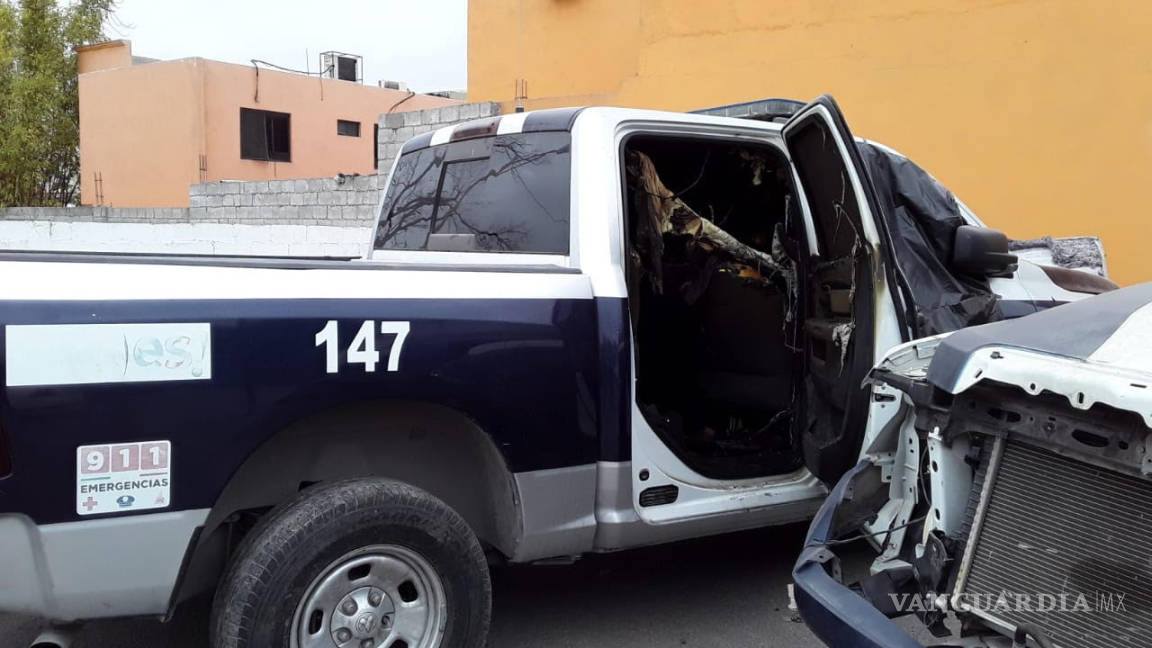 Incendian unidades de Seguridad Pública en Monclova; dejan mensaje