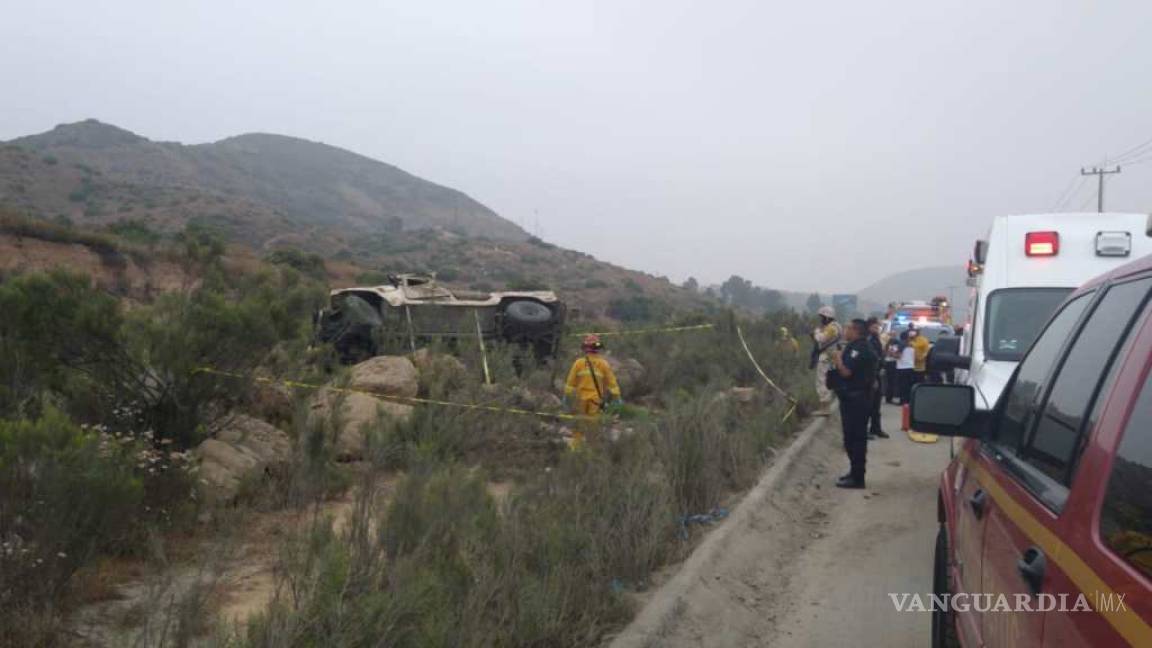 Mueren seis militares en accidente vehicular en Tijuana