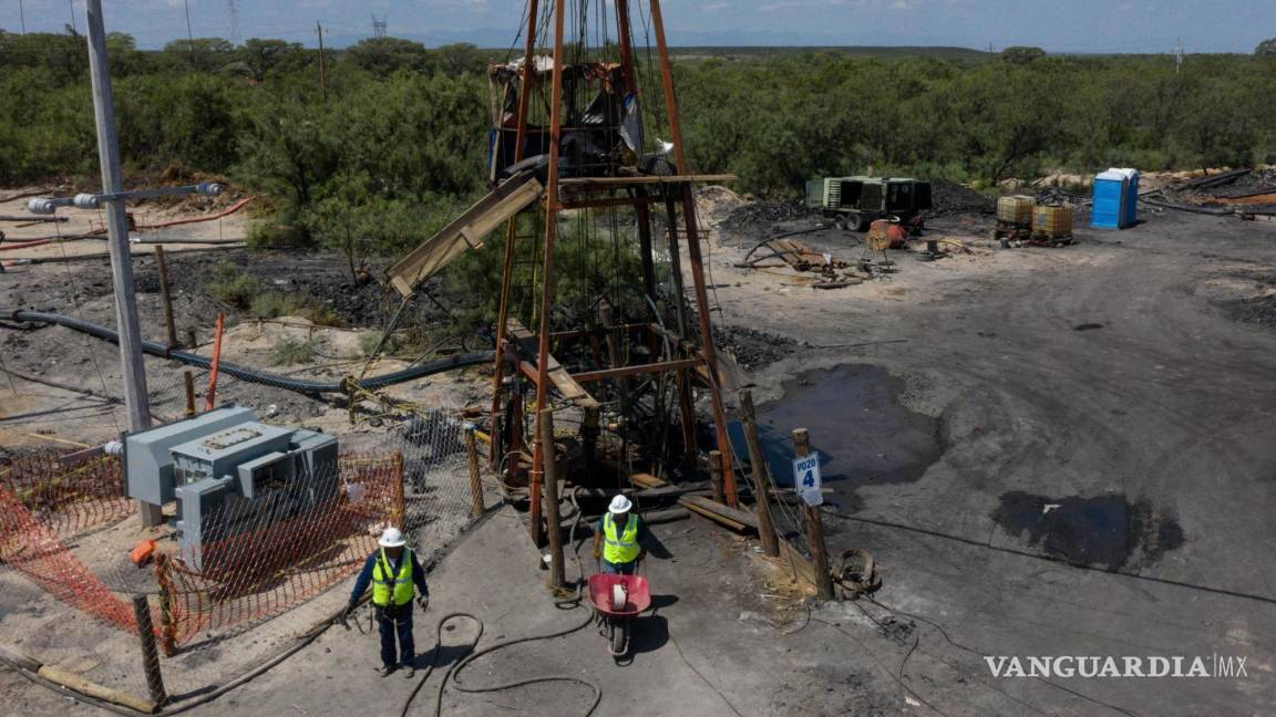A metros de las galerías se ubican trabajos de rescate en mina El Pinabete, en Coahuila