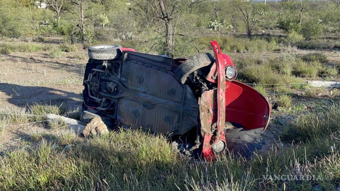 $!El joven pensó que solo había salido del camino.