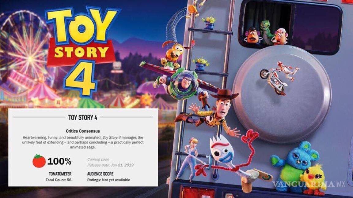 'Toy Story 4' se corona como la película mejor calificada del 2019