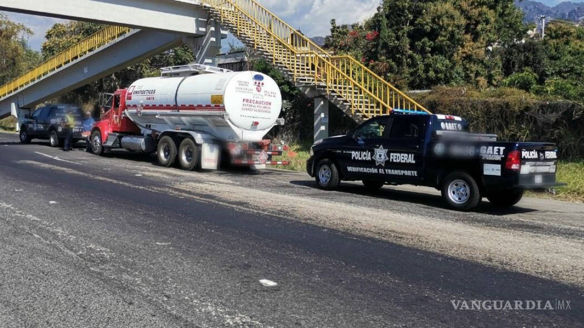 Detiene PF a dos con 20 mil litros de gasolina en Morelos