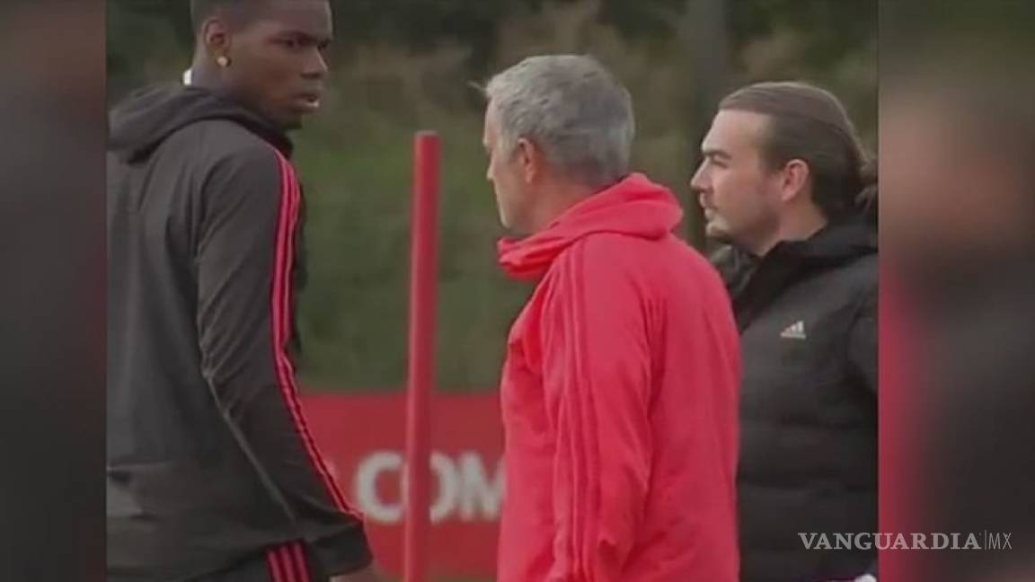 Las miradas retadoras entre Mourinho y Pogba que ponen a temblar Manchester