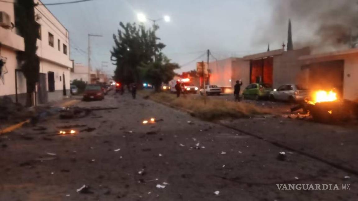 ¡Como en Irak!... Detonan coche bomba frente al edificio de Seguridad Pública de Acámbaro, Guanajuato