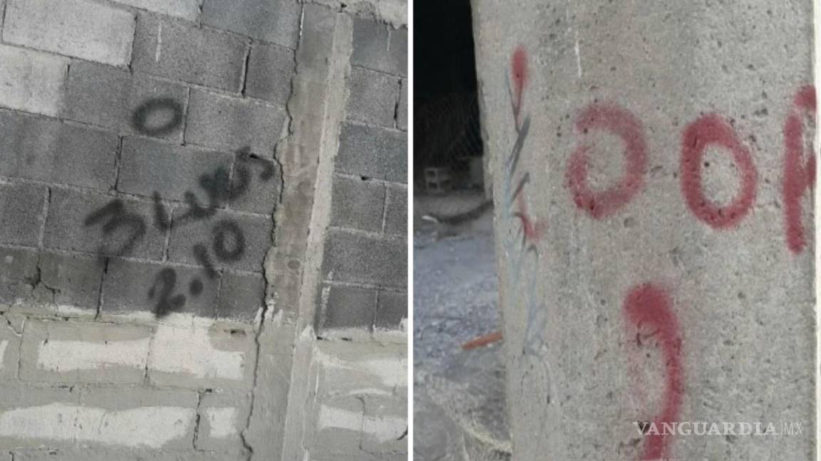 ‘Te van a robar’; alertan en redes sociales sobre símbolos pintados en paredes de Saltillo