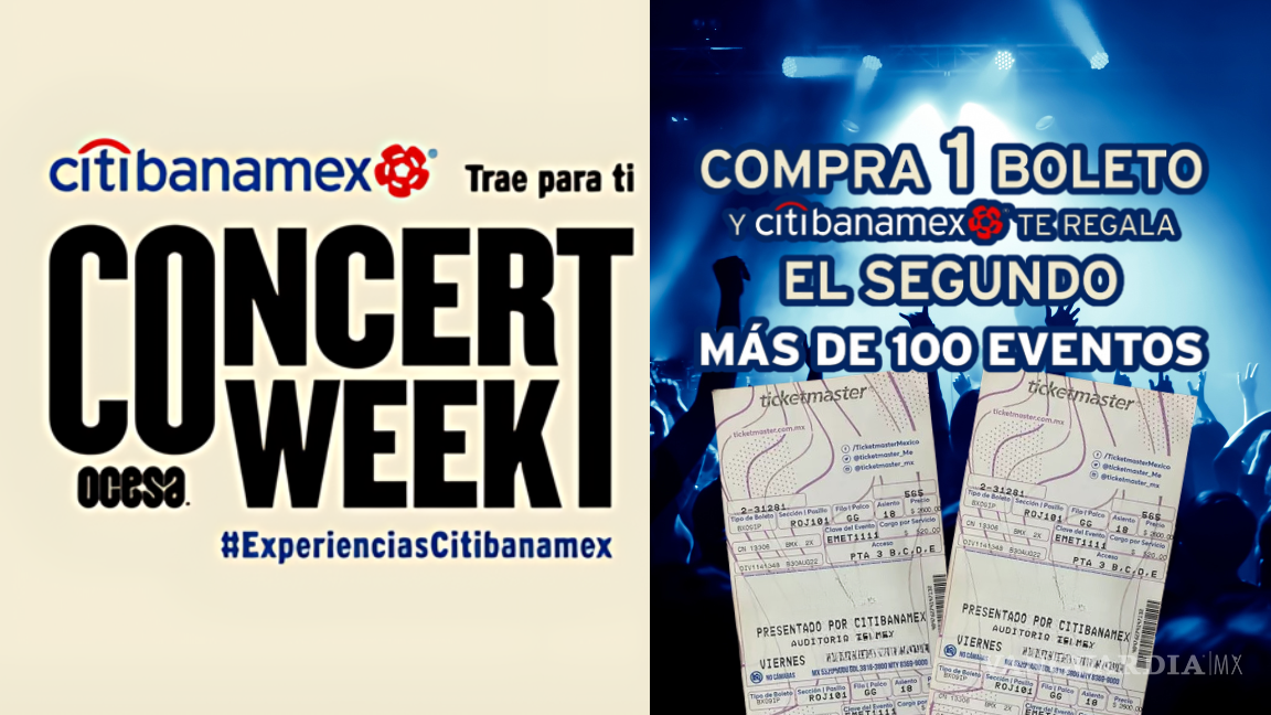 Desde Peso Pluma hasta Corona Capital: Aprovecha el Concert Week 2024 de Ocesa y obtén boletos al 2x1