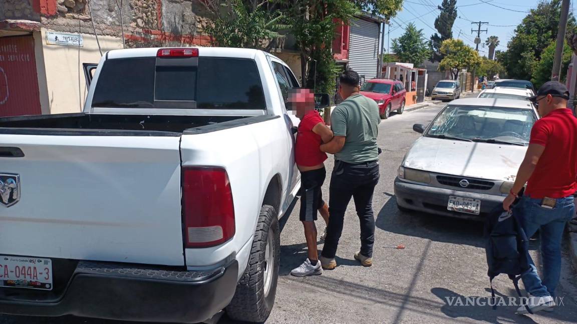 Detienen a hombre por robo de acumuladores en Saltillo; ya iban 5 atracos en la semana