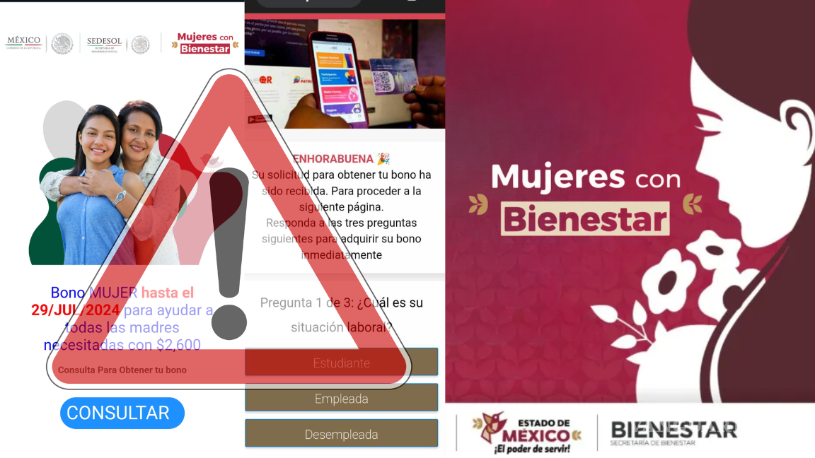 Alerta por el “Bono Mujeres”: Autoridades desmienten oferta de apoyo económico de 2 mil 600 pesos y alertan sobre fraude