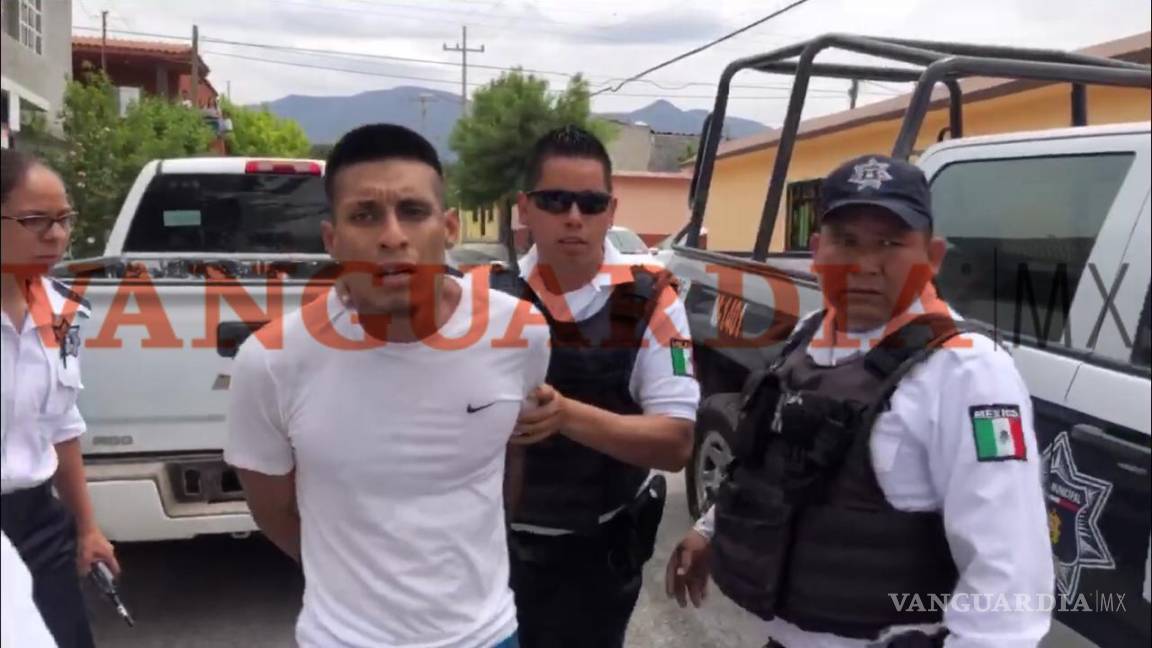 $!Policías de Saltillo atrapan al 'terror de la Arboledas'