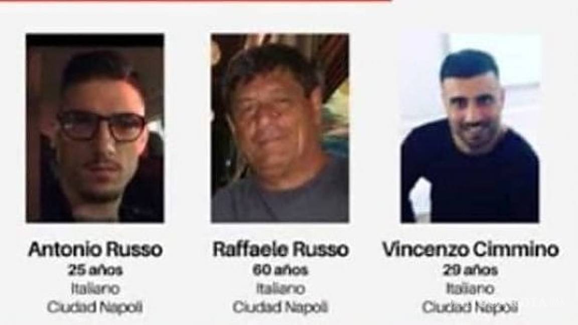 Tres italianos llevan 18 días desaparecidos en México