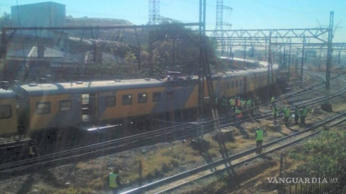 Choque de trenes deja más de 100 heridos en Sudáfrica