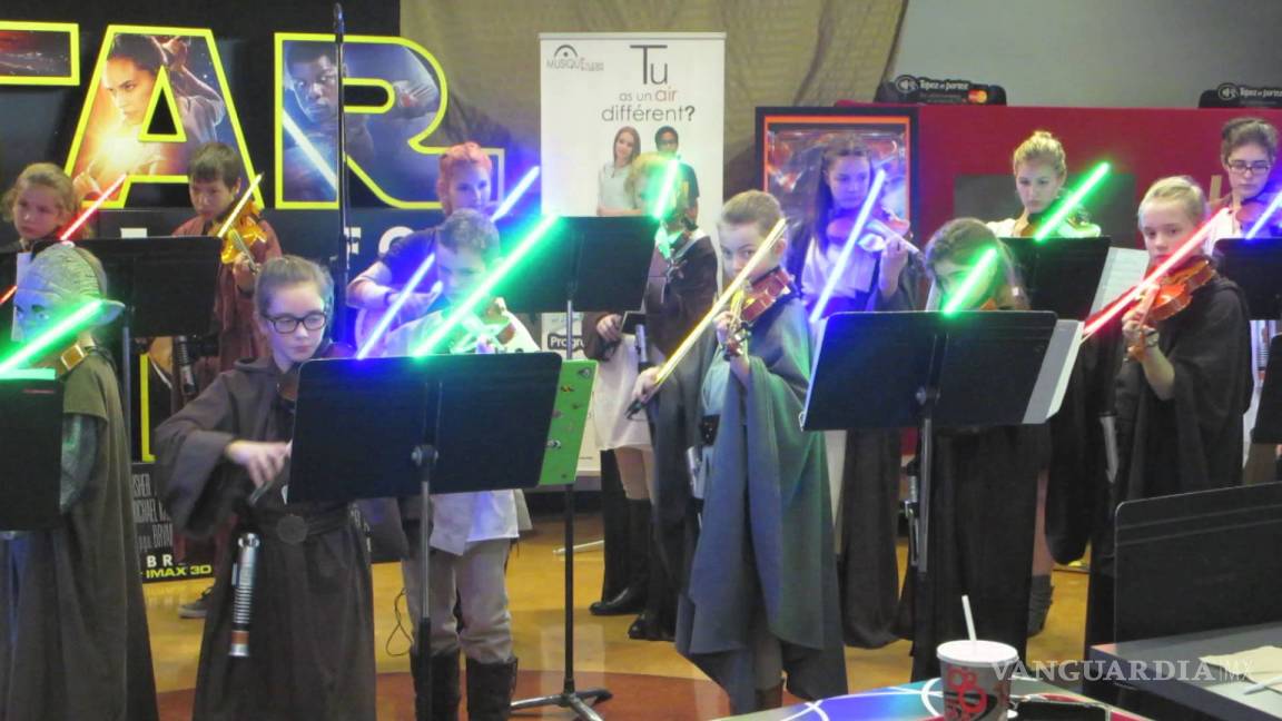 Violines láser celebran ‘Star Wars’