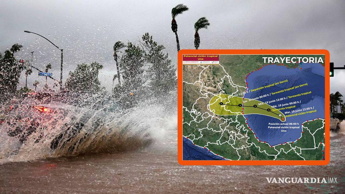 Prepárese... Ciclón Tropical Alberto amenaza con tocar tierra en México; junto a Canales de Baja presión, azotarán con fuertes lluvias, granizadas e inundaciones