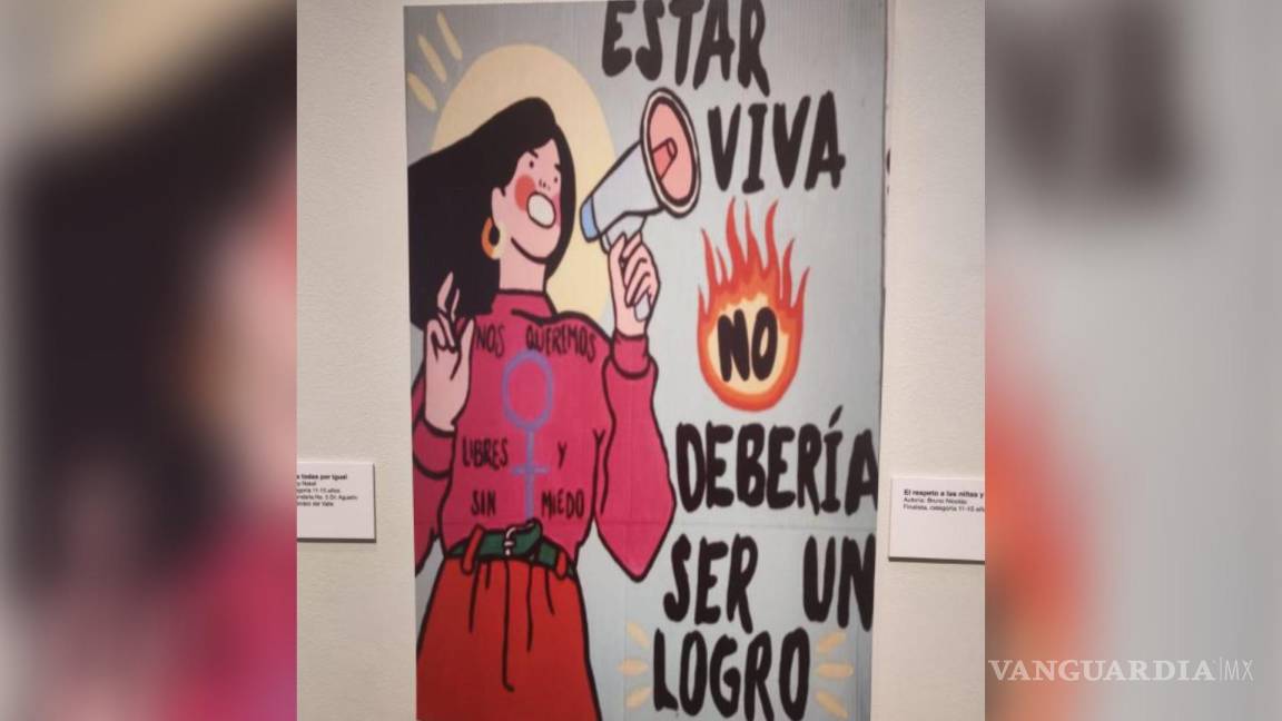 Niños de Nuevo León piden a través del arte una vida libre de violencia para las mujeres