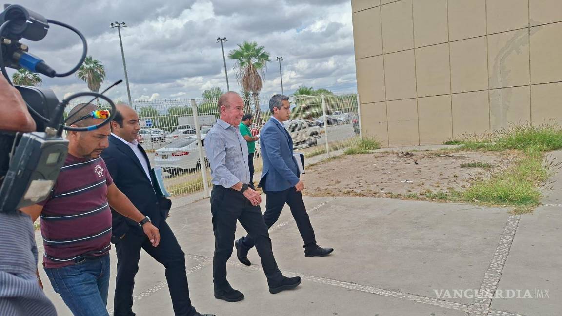 $!Luis Zamudio Miechelsen, exdirector general de AHMSA, durante la audiencia en la que fue imputado por abuso de confianza en cuantía mayor.