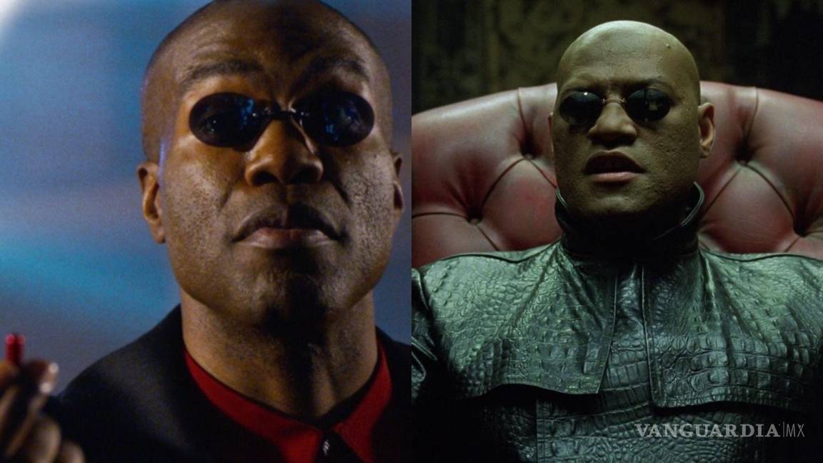 $!Morpheus, un ícono de la película original de “The Matrix”, interpretado por Laurence Fishburne, se unió a Neo (Keanu Reeves) y Trinity (Carrie Anne-Moss) como el trío principal de la trilogía.